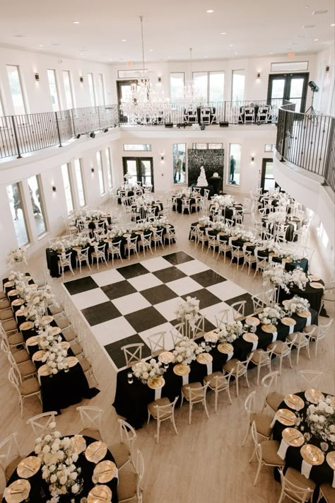 White Wedding Reception Decor, Black And White Wedding Reception, Classic Black And White Wedding, White Wedding Reception, Vineyard Wedding Venue, White Weddings Reception, Black And White Wedding Theme, White Wedding Theme, Mckinney Texas