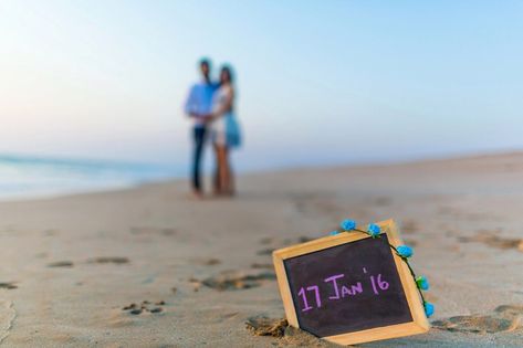 Goa PreWedding Shoot Save The Date Props, Save The Date Ideas Beach, Engagement Signs, Sands Of Time, Pre Wedding Shoot Ideas, Shot Ideas, Pre Wedding Photoshoot Outdoor, Engagement Shots, Pre Wedding Poses