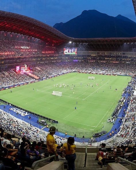 estadio bbva in guadalupe, mexico, will officially be hosting the 2026 fifa world cup. this picturesque stadium, also known as “el gigante de acero” (the steel giant), will be one of the venues for the group stage and knockout round matches. the stadium’s unique design, inspired by the surrounding mountains, makes it a spectacular venue for one of the world’s biggest sporting events. - #fifaworldcup2026 #estadiobbva #guadalupe #mexico #worldcupvenues #football July 11, Fifa World Cup, Sport Event, Fifa, World Cup, Unique Design, Football, The World, Quick Saves