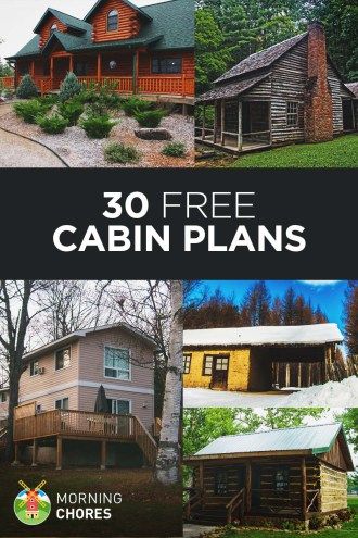 If you want to build a big or small cabin, start here. We have over 30 free DIY cabin plans in any size and style: log cabin, a-frame, cottage, etc. Diy Cabin Plans, Patio Roof Covers, Diy Tiny House Plans, Diy Cabin, Log Home Plans, Diy Tiny House, Pergola Ideas, Cabin Floor, Cabin Floor Plans