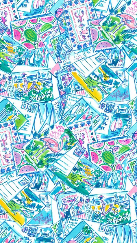 Lilly Pulitzer Iphone Wallpaper, Lily Pulitzer Wallpaper, Christmas Smoothies, Beachy Wallpapers, Beachy Wallpaper, Sublimation Backgrounds, Preppy Prints, Lilly Pulitzer Prints, Lily Wallpaper