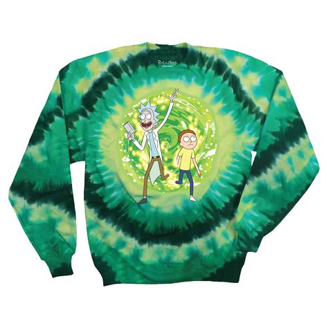 Rick And Morty Jacket, Rick And Morty Portal, Rick And Morty Merch, Mens Zip Hoodie, Across The Universe, Wild Adventures, Green Tie, Tie Dye Sweatshirt, Branded Sweatshirts