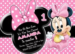 FREE Minnie Mouse First Birthday Invitations - Printable | Download Hundreds FREE PRINTABLE Birthday Invitation Templates Baby Minnie Mouse 1st Birthday, Minnie Invitations, Paw Patrol Birthday Invitations, Mickey Mouse Birthday Invitations, Minnie Mouse First Birthday, Minnie Mouse Birthday Invitations, 1st Birthday Invitation Template, Minnie Mouse Invitations, Minnie Mouse 1st Birthday