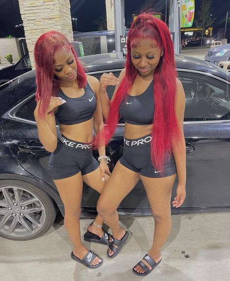 #lacewigs #black #blackwomensfashion #blackwoman #blackgirlmagic #blackhairstyles #melanin #fashion #instagram #tiktok #besties #matching Matching Hair Dye Friends, Matching Wigs With Bestie, Matching Hair Color Friends, Matching Hairstyles For Friends, Matching Hairstyles, Dyed Hair Inspiration, Best Friend Outfits, Bestie Goals, Friend Outfits