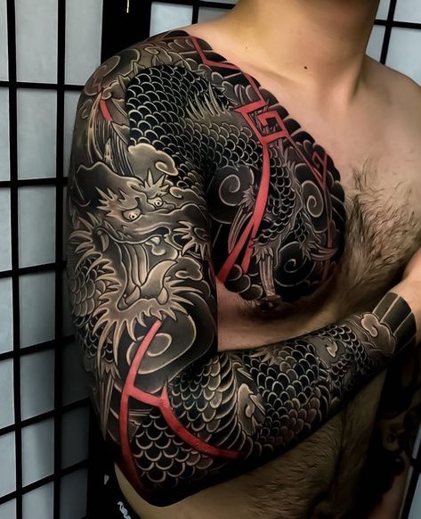 Best Japanese Tattoo, Tato Irezumi, Japanese Style Tattoo, Japanese Tattoo Artist, Tato Tradisional, Japanese Tattoos For Men, Mangas Tattoo, Tattoo Artists Near Me, Japanese Dragon Tattoo