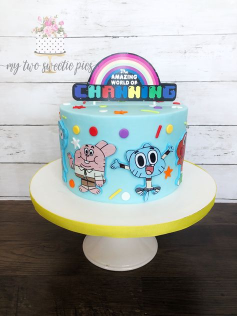 Amazing World Of Gumball Party Ideas, The Amazing World Of Gumball Party, Amazing World Of Gumball Birthday Party, The Amazing World Of Gumball Birthday, Gumball Birthday Party Ideas, Gumball Birthday Cake, Gumball Party Ideas, Amazing World Of Gumball Cake, Gumball Birthday Party