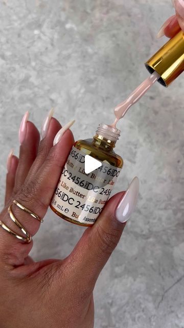 Daisy Nail Design, INC on Instagram: "2-Coat perfection! 🤠 It’s all you need from our new DC Sheer Collection☁️🩰🤍🫧 Make sure to pair with our DC Base Gel 800 + DC Top Gel No Cleanse 900 for best results 💅🏽  Flawless swatches by @sadiejnails - Available in Gel Polish and Lacquer.   DC 2560 Coconut Silk DC 2438 Whipped Cream DC 2439 Milky White DC 2461 Milky Pink DC 2456 Like Butter   Which shade is your favorite?" Dnd Milky White Polish, Dc Nail Polish Colors, Butter Nail Polish, Dnd Nail Polish, Milky Pink, Daisy Nails, Cream Nails, Gel Nail Colors, White Polish