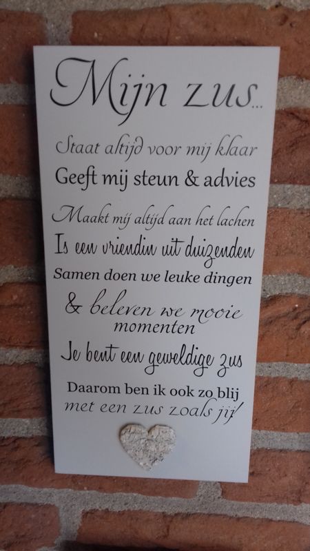 Houten tekstborden bestellen | Odiles Giftshop Abraham And Sarah, Best Sister, E Card, Holy Spirit, Novelty Sign, Book Cover, Birthday, Quotes, Gifts