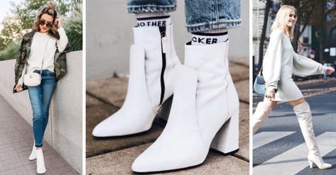 Outfits con botas blancas con los que lucirás como una diosa Pale Pink Outfit, White Boots, Pink Outfit, Favorite Dress, Outfits Aesthetic, Over Knee Boot, Casual Looks, Cool Outfits, Ankle Boot