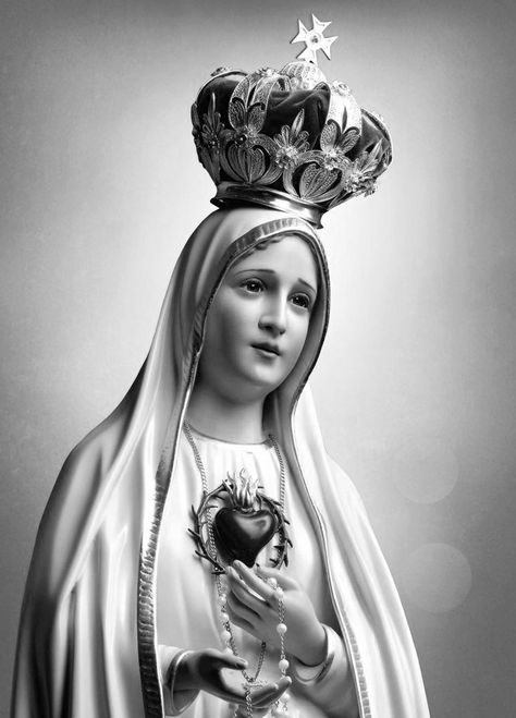 King Crown Tattoo, Maria Tattoo, Mary Jesus Mother, Sacred Heart Tattoos, P Tattoo, Mary Tattoo, Mother Mary Images, Dark Black Wallpaper, Catholic Pictures