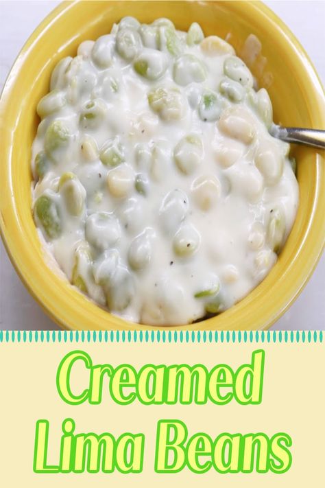 Creamed Lima Bean Recipes, Frozen Baby Lima Bean Recipes, Creamed Lima Beans, Creamy Lima Beans, Recipes For Lima Beans, Burger Helper, Buttered Lima Beans, Lima Beans And Corn, Butter Bean Soup