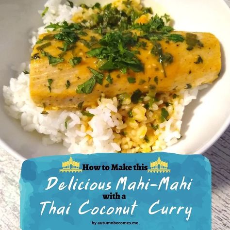 Coconut Curry Recipe, Rice Curry, Ocean Living, Thai Coconut Curry, Coconut Curry Recipes, Chicken Over Rice, Brown Sauce, Thai Coconut, I Like That