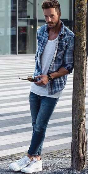 5 Different Ways to Style Your Flannel Shirt Layering Outfits Men, Cute Flannel Outfits, Flannel Outfits Fall, Flannel Outfits Men, Flannel Shirt Outfit, Magic Fox, Flannel Outfits, Vans Converse, Plaid Shirt Men