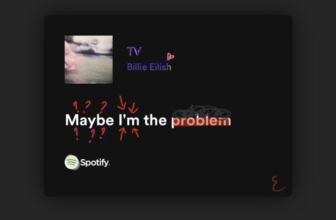 lyrics spotify aesthetic billie eilish tv Lyrics Pfp Aesthetic, Songs Widget Aesthetic, Billie Eilish Tv Song Lyrics, Tv Billie Eilish Poster, Tv Billie Eilish Aesthetic, Billie Eilish Spotify Aesthetic, Tv Billie Eilish Lyrics, Tv By Billie Eilish, Lyrics Spotify Aesthetic