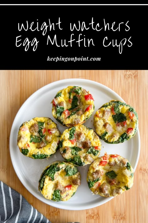 Egg Muffin Cups - Keeping On Point Egg Cupcakes Breakfast, Egg Muffin Cups Healthy, Mini Egg Muffins, Low Carb Breakfast Muffins, Baked Egg Muffins, Low Carb Egg Muffins, Egg Muffins Breakfast Healthy, Breakfast Cups Recipe, Keeping On Point