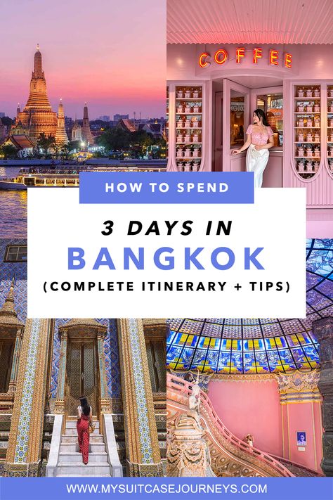 3 days in bangkok Visiting Thailand, Asian Destinations, Bangkok Itinerary, Thailand Destinations, Thailand Travel Destinations, Thailand Itinerary, Asia Trip, Thailand Vacation, Thailand Adventure