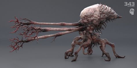 ArtStation - Halo 2: Anniversary, Flood Infection Form., Sergey Samuilov Halo 2 Anniversary, Halo Flood, 2 Anniversary, Halo Series, Lovecraftian Horror, Halo 2, Creepy Monster, Beast Creature, Cthulhu Mythos