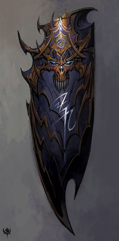 Fantasy Shield Art, Fantasy Shields, Fantasy Shield, Warhammer Online, Heroic Fantasy, Dark Elf, Shield Design, Fantasy Armor, Armors