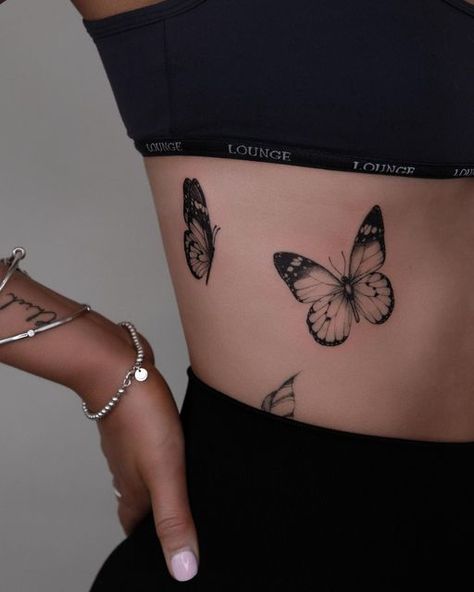 JOPOTATTOO on Instagram: "R E S I D E N T // @olivia_tattooist Booking • hello@jopombc.com.au • • • • • • • • #melbourne #melbournetattoo #tattoo #tbt #tattooideas #girl #tattoo #tattooed #finelinetattoo #butterflytattoo #butterfly #inktattoo" Butterfly Torso Tattoo, Butterfly Tattoo Torso, Underboob Butterfly Tattoo, Butterfly Spine Tattoo, Melbourne Tattoo, Spine Tattoo, Girl Tattoo, Fine Line Tattoos, Body Tattoos