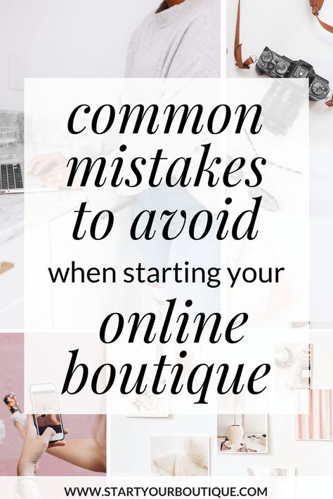 Common Mistakes to Avoid When Starting Your Online Boutique | Start Your Boutique Starting A Consignment Shop, How To Open A Store Business, Starting Online Boutique, How To Start An Online Boutique, How To Start A Boutique Business, Boutique Aesthetic Ideas, Starting A Boutique, Boutique Business Plan, Bus Boutique