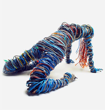 Ethernet Cable Sculpture Transhumanism Art, Waste Sculpture, Tech Kitchen, Form Painting, Recycle Sculpture, Growth And Evolution, Film Thriller, Waste Art, Electronic Waste