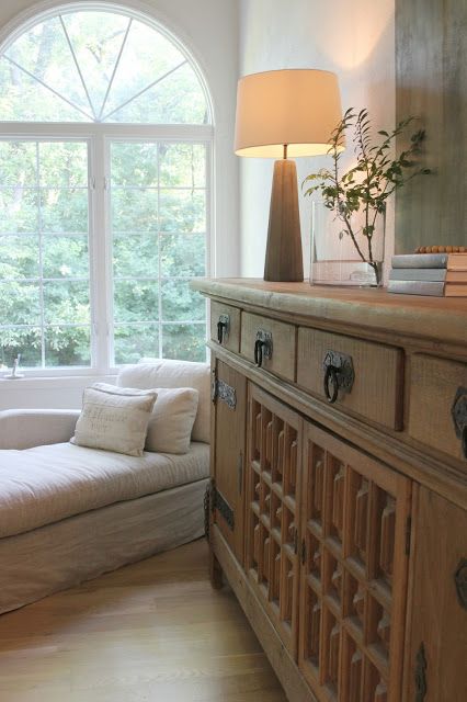 Marble Top Kitchen Island, Rustic Sideboard, It's Complicated, White Oak Hardwood Floors, Belgian Style, Peaceful Home, Living Room Interior Design, Style Living Room, Hello Lovely