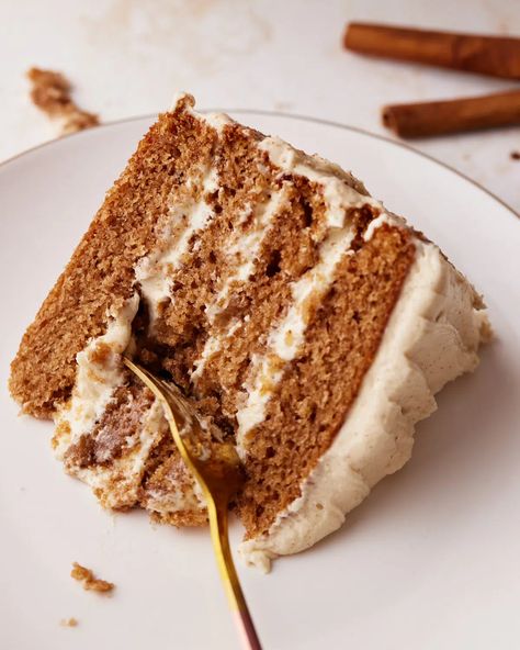 Chai Cake with Brown Butter Cream Cheese Frosting Brown Butter Cream Cheese Frosting, Brown Butter Cream Cheese, Chai Cake, Chai Spices, Brown Butter Frosting, Butter Cream Cheese Frosting, Spiced Chai, Butter Frosting, Chai Spice