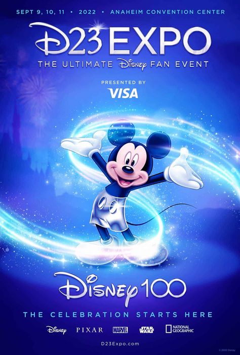 The ultimate Disney fan convention is back this year in 2022. Once again the D23 Expo will take place at the Anaheim Convention Center from September 9th through the 11th. The expo will celebrate the magic and excitement of Disney and kick off Disney100, the centennial celebration of The Walt Disney Company. Celebrating all the wonderful worlds of Disney: including Pixar, Marvel, and Star Wars united under one roof to showcase what’s new and what’s on the horizon from Disney theme parks, streami Disney Memories, Disney Stars, Disney World Tips And Tricks, Walt Disney Company, Disney Theme Parks, Disney Fan, January 20, Disney Cruise Line, Convention Center