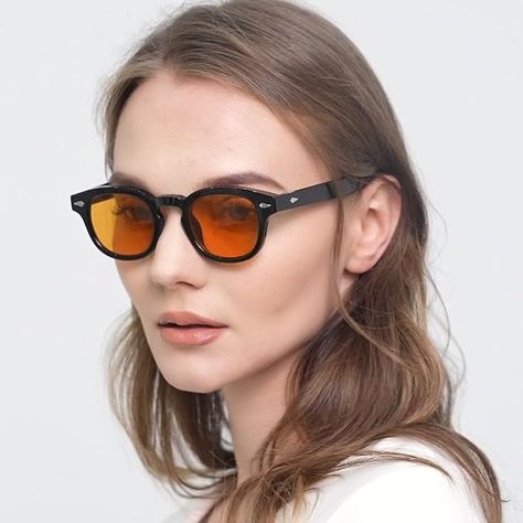 Yellow tinted sunglasses