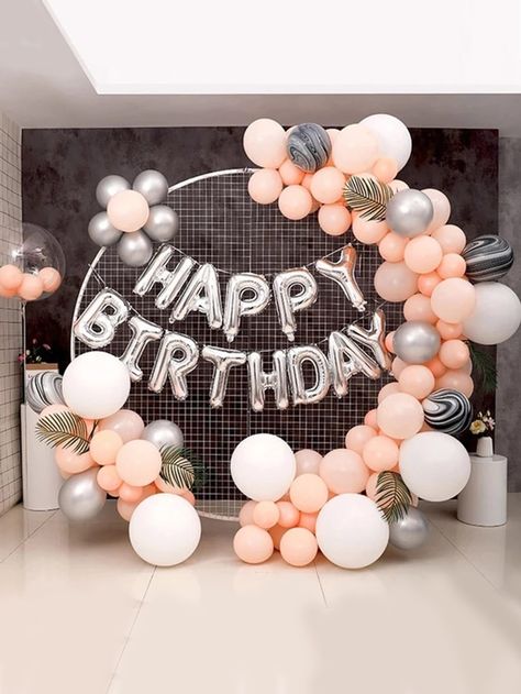 Balloon Arch Ring, Ballon Column, Balloon Arch Diy, Background Stand, Plastic Balloons, Decoration Birthday Party, Circle Garland, Balloon Background, Column Base