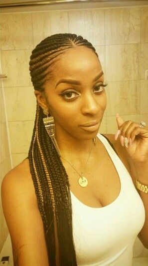 Follow @survivor2018 for more pins like this Middle Part Cornrows, Wild Hairstyles, Girly Hair, Protective Hair, Styles Braids, Ghana Braids, Beautiful Braids, Hair Braiding, Braid Hair