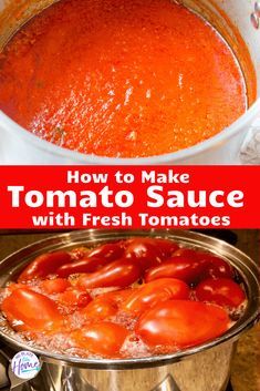 Fresh Tomato Sauce Homemade, Tomato Sauce With Fresh Tomatoes, Tomato Sauce Homemade, Pasta Sauce With Fresh Tomatoes, Fresh Tomato Sauce Recipe, How To Make Tomato Sauce, Sauce With Fresh Tomatoes, Make Tomato Sauce, Homemade Spaghetti Sauce Recipe