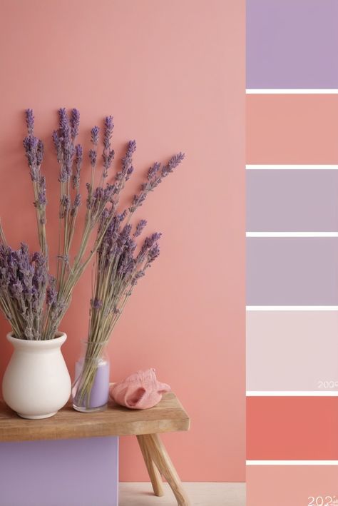 Uncover the top secrets to unlock the potential benefits of almond milk in this eye-opening article on "a"! #ad     #Colortrend #wallpaint2024  #color2024  #DIYpainting  ##DIYhomedecor  #Fixhome Peach And Lavender Bedroom, Colours That Go With Lilac, Colors With Lavender, Lavender Living Room, Lavender Palette, Lavender Color Scheme, Colour Combinations Interior, Peach Bedroom, Lavender Color Palette