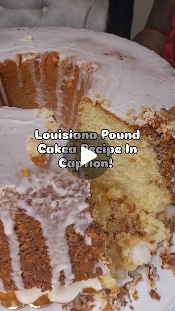 Lakeisha Dixon on Instagram: "Louisiana Crunch Pound Cake Recipe!  3 1/2 sticks of salted butter 3 cups of sugar 5 large eggs 3 1/2 of Gold Medal 🏅 All purpose flour 1/2 teaspoon of salt 1/2 teaspoon of baking powder 1/2 cup of heavy whipping cream  1/2 cup of half-and-half 2 tablespoons of sour cream  1 teaspoon of vanilla extract  1 teaspoon of coconut extract   Crush 1 cup of Pecan with 1 cup of coconut and 3 tablespoons of butter in a food Processor. Spray pan with Pam's Baking Spray with flour and line pan all around with mixture!  Blend butter and sugar for 6 minutes,  add 1 egg at a time blend until the yolk disappears, then add extracts, sift dry ingredients, and alternate dry and wet ingredients until well combined.  Our in greased pan preheat oven to 310% and bake 65 to 75 minut Crunch Pound Cake, Louisiana Crunch Cake, Crunch Cake Recipe, Bundt Pan Recipes, Coconut Extract, Nothing Bundt, Mini Bundt, Crunch Cake, Mini Bundt Cakes