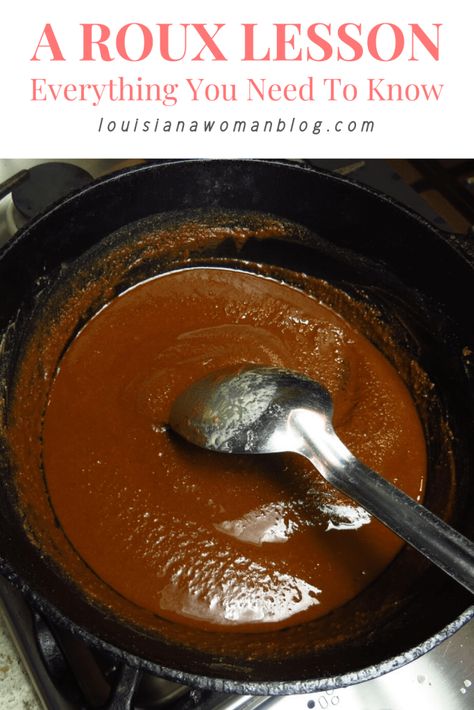 A Roux Lesson - Louisiana Woman Blog Jellies and Sauces Cajun Roux Recipe, Shrimp Okra Gumbo, Louisiana Rice, Smothered Okra, Nola Recipes, Roux Recipe, Okra Gumbo, Louisiana Dishes, Rice Dressing