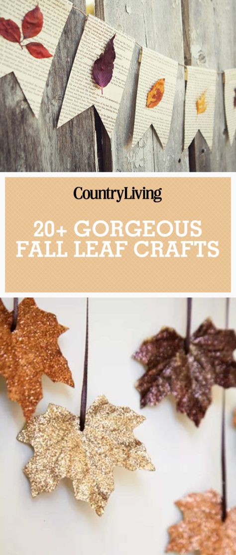 These autumn crafts are unbe-leaf-able! Try these DIYs with your kids, they make perfect decorations for your home this fall. Leaf Craft Ideas, Fall Leaf Crafts, Leaf Craft, Autumn Leaves Craft, Leaf Crafts, Fall Crafts Diy, Fall Crafts For Kids, Autumn Crafts, Easy Craft Projects