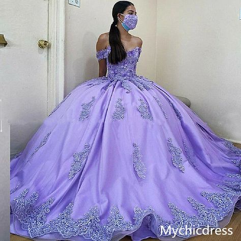 What Do You Wear To A Quinceanera Party As A Guest? – MyChicDress Purple Ball Gown Princesses, Flower Sweet 16, Lilac Quinceanera, Lilac Quinceanera Dresses, Lavender Quinceanera Dresses, Lavender Quinceanera, Purple Quinceanera, Purple Ball Gown, Lavender Quince