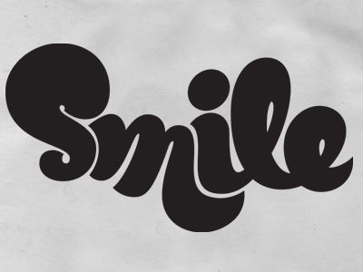 Smile – Rob Clarke Typography Letras Cool, 타이포그래피 포스터 디자인, Typographic Design, Typography Inspiration, 로고 디자인, Lettering Fonts, Lettering Design, Photo Profil, Logo Inspiration