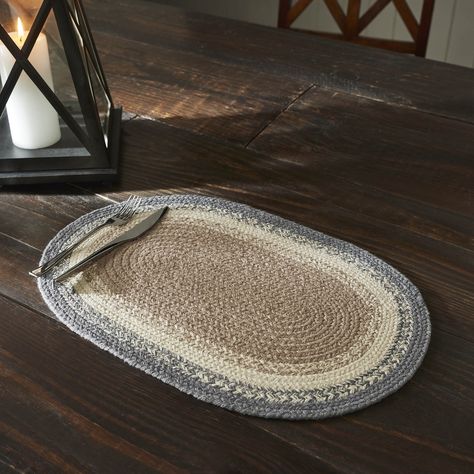 Finders Keepers Oval Placemat 13x19 Outdoor Thanksgiving, Balloon Valance, Dining Table Placemats, Vhc Brands, Rustic Bedding, Thanksgiving Celebration, Braid Designs, Creme Color, Finders Keepers