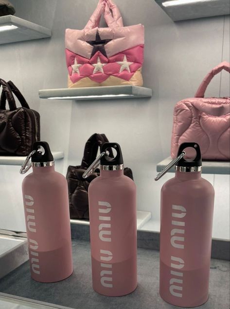 Miu Miu Water Bottle, Figure Me Out, Red Louboutin, Pink Girly Things, Pink Vibes, Jewelry Fashion Trends, Old Money Aesthetic, Everything Pink, Pink Princess