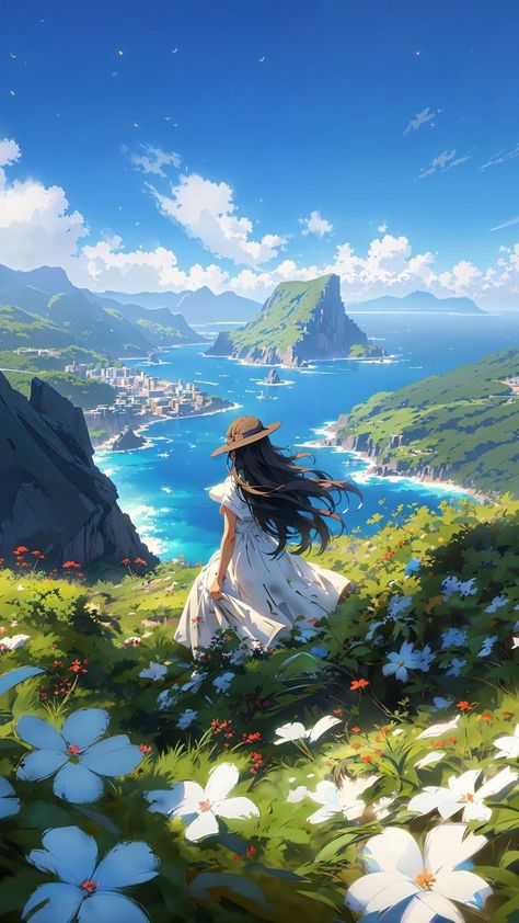 Anime Morning Aesthetic, Anime Morning Scenery, Lofi Artwork, Dreamy Background, Wallpaper Aesthetics, Books Cover, Dreamy Artwork, Dreamy Landscapes, Scenery Paintings