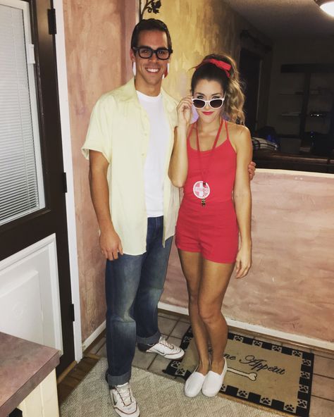 Wendy Peffercorn and Squints #halloween #DIY #sandlot #wendypeffercorn #squints Wendy Sandlot Costume, Wendy Peppercorn And Squints Costume, Wendy Peppercorn Costume, Sandlot Couple Costume, Squints And Wendy Peffercorn Costume, Squints Halloween Costume, Sandlot Halloween Costumes, Wendy Peffercorn Costume, Sandlot Costume