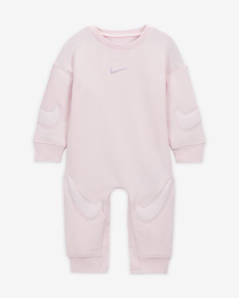 Nike "Ready, Set" Baby Coveralls. Nike.com Nike Baby Clothes, Baby Comforter, Baby Safe, Nike Outfits, Waffle Knit, Baby Sets, Baby Clothes, Overalls