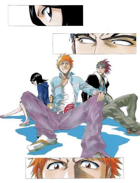 Tite Kubo Art, Kubo Art, Kubo Tite, Renji Abarai, Tite Kubo, Ichigo And Rukia, Bleach Anime Art, Bleach Characters, Bleach Art