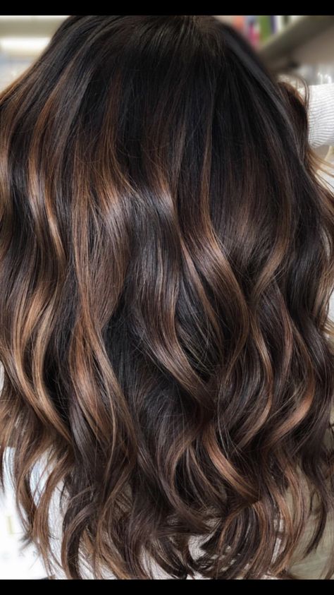 Dark Brunette Fall Hair, Cute Summer Hair Colors For Brunettes, Balayage Hair Caramel, Brunette Hair With Highlights, Balayage Hair Dark, Dark Hair With Highlights, Caramel Hair, Brunette Balayage Hair, Brown Hair Balayage