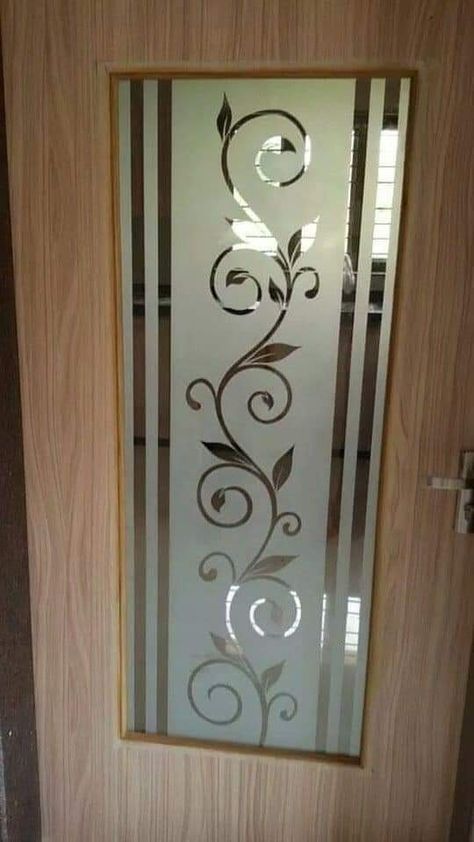 Window Glass Etching Designs Latest, Drawing Room Glass Door Designs, Glass Iching Design, Etched Glass Door Interiors, Front Door Frosted Glass Design, Window Glass Etching Designs, Frosted Glass Door Design, Glass Door Partition, Frosted Window Design