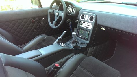 No Miata - No Life ... My custom interior #mazda #miata #matzesmiata #mx5 #na #mk1 #interior #miatalove #custom #leather #pioneer #momo Mx5 Interior, Miata Interior, Na Miata Interior Mods, Nb Miata Interior, Na Miata Interior, Mx5 Na Interior, Mazda Mx3, Mx5 Na, Mazda Mx5 Miata