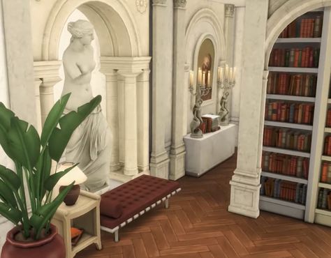 Bloxburg Theatre, Arch Doorways, Spooky Mansion, Bloxburg Houses, Arch Doorway, Bloxburg Ideas, Sims House Plans, Sims House Design, Sims House