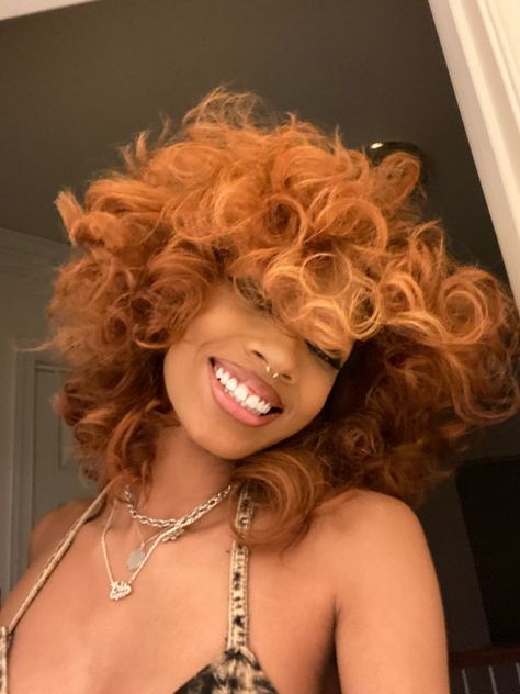 Blonde Pink, Ginger Hair Color, Dyed Natural Hair, Dye My Hair, Baddie Hairstyles, Hair Inspo Color, Ginger Hair, Afro Hairstyles, Aesthetic Hair