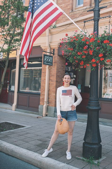 Carly The Prepster, Flag Sweater, Good Summer, Summer Sweater, All American Girl, Summer Sweaters, Not Today, Burda Style, Ralph Lauren Sweater